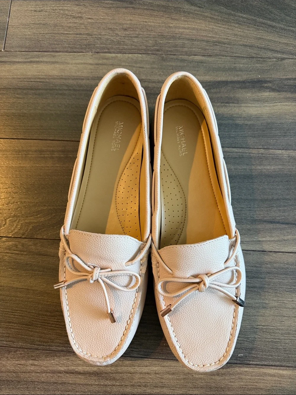 Michael Kors Soft Pink Sutton Leather Moccasin